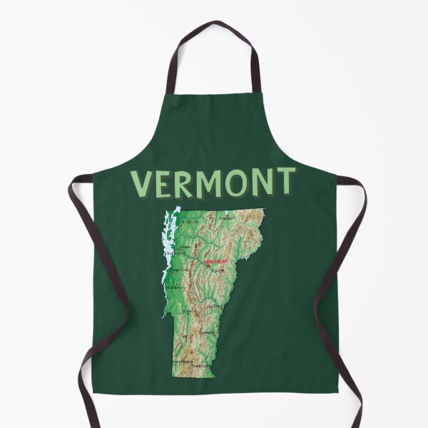 Item preview, Vermont State Map - Vintage Green Mountain Topography Art designed and sold by mashmosh.