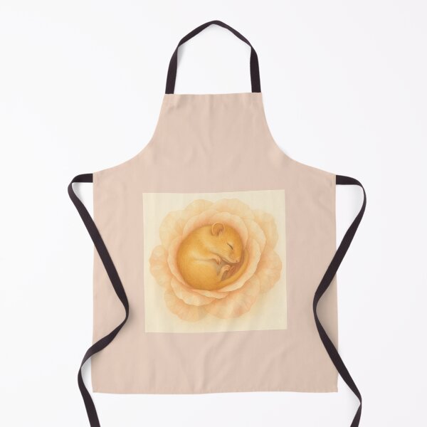 Item preview, Dormouse in Rose Blossom Art | Botanical Wildlife Illustration designed and sold by GeoWild Designs.
