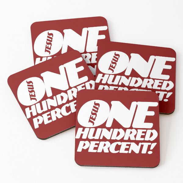Item preview, ONE Hundred Percent! Jesus (White) designed and sold by gstrehlow2011.