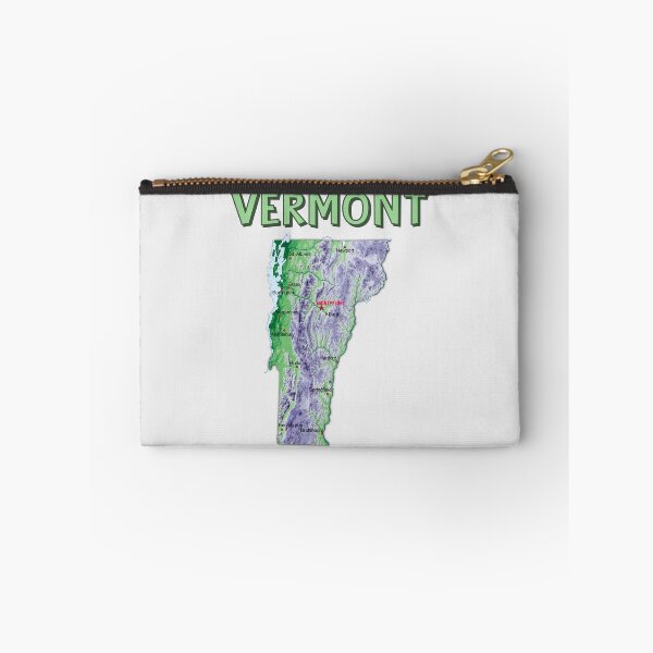 Item preview, Vermont State Map - Green Mountain State Relief Art designed and sold by mashmosh.