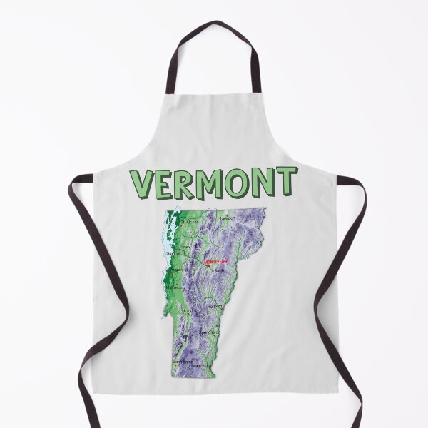 Item preview, Vermont State Map - Green Mountain State Relief Art designed and sold by mashmosh.