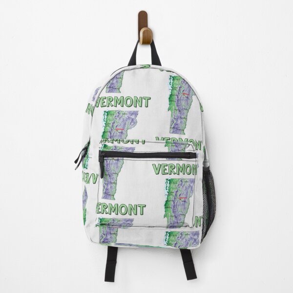 Item preview, Vermont State Map - Green Mountain State Relief Art designed and sold by mashmosh.
