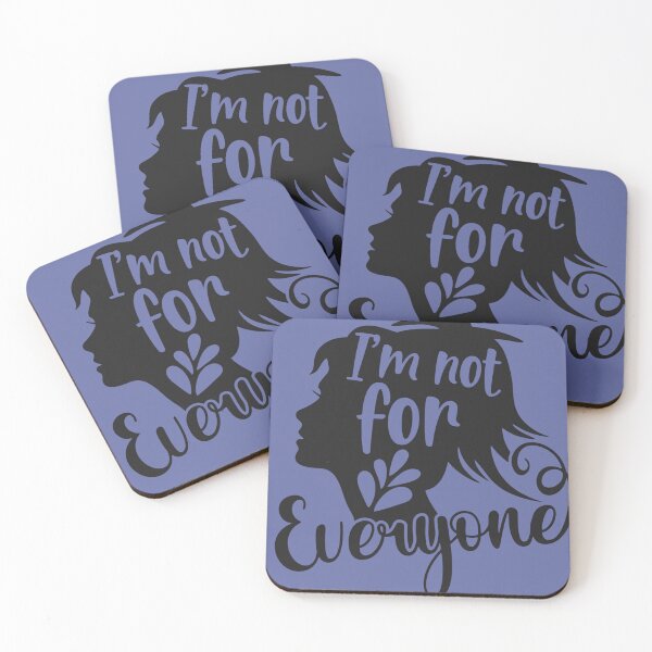 Item preview, I’m Not For Everyone | Bold Feminine Silhouette Typography designed and sold by Pukisdaizi.