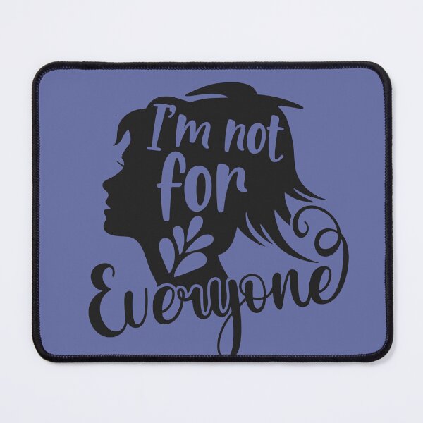 Item preview, I’m Not For Everyone | Bold Feminine Silhouette Typography designed and sold by Pukisdaizi.