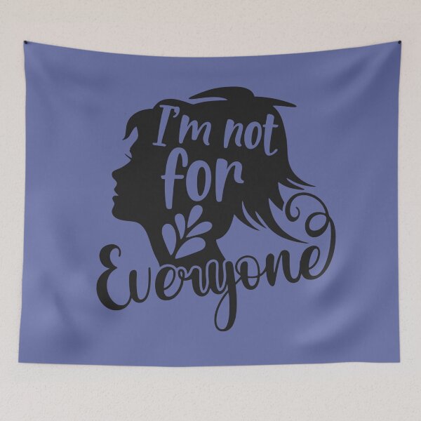 Item preview, I’m Not For Everyone | Bold Feminine Silhouette Typography designed and sold by Pukisdaizi.
