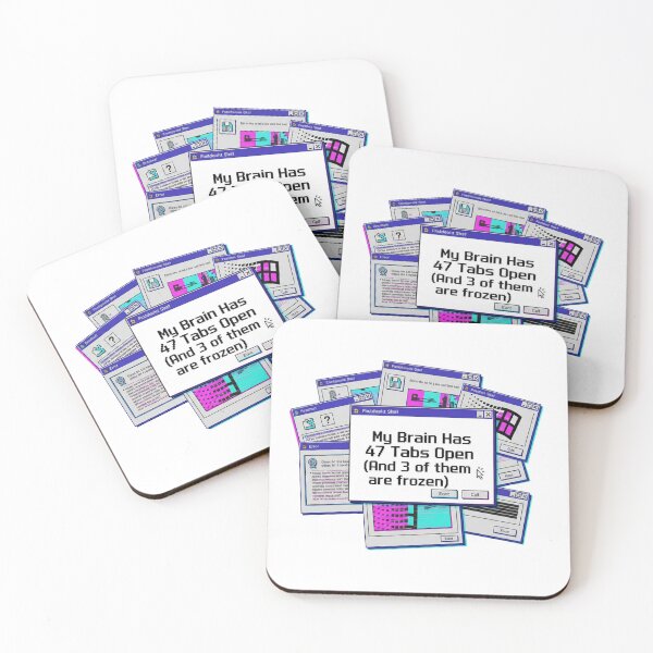Item preview, Funny ADHD Brain 47 Open Tabs Quote designed and sold by KRYO ARTS.