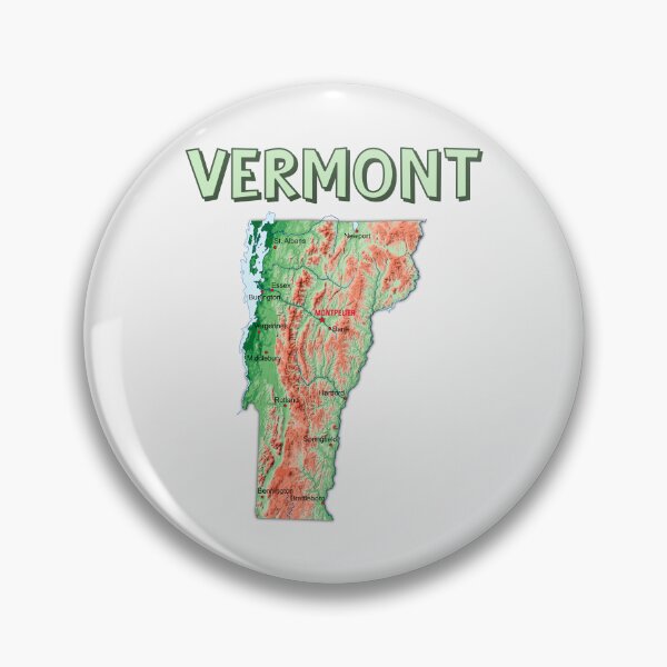 Item preview, Vermont State Topographic Map Art designed and sold by mashmosh.