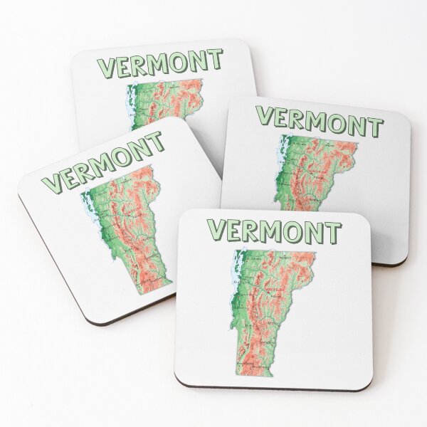 Item preview, Vermont State Topographic Map Art designed and sold by mashmosh.