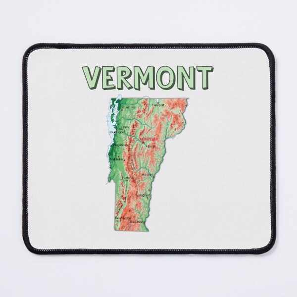 Item preview, Vermont State Topographic Map Art designed and sold by mashmosh.