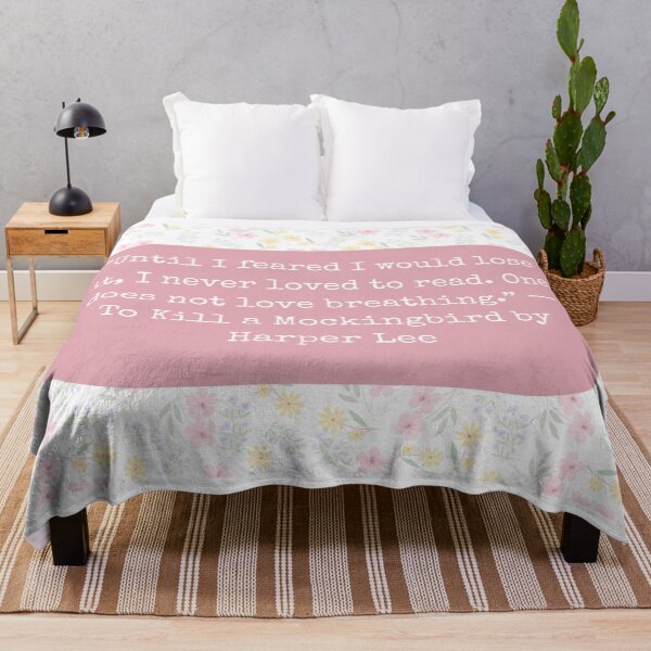 Item preview, Floral "To Kill a Mockingbird" Quote Tapestry - English Classroom & Library Decor designed and sold by theintentionalteacher.