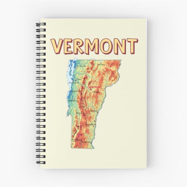 Item preview, Vermont State Topographic Map - Vintage Relief Art designed and sold by mashmosh.