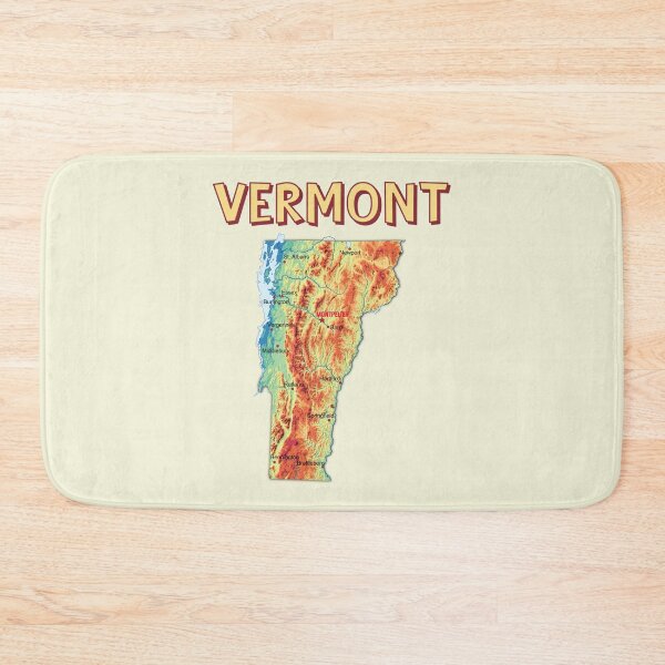 Item preview, Vermont State Topographic Map - Vintage Relief Art designed and sold by mashmosh.