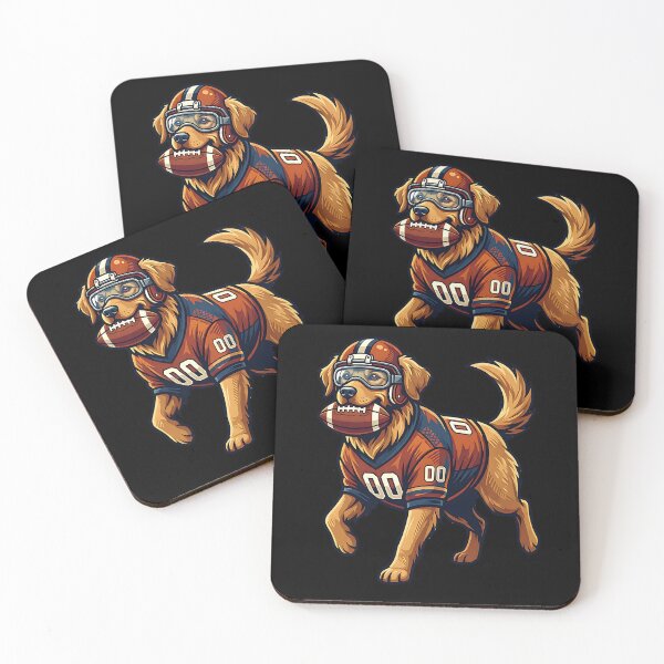 Item preview, Cool dog plays American football designed and sold by ReneMM.