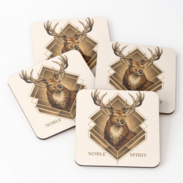 Item preview, Stag – Noble Spirit | Geometric Wildlife Emblem designed and sold by GeoWild Designs.