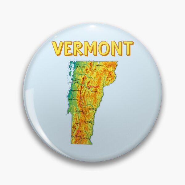 Item preview, Vermont Mountains & Valleys - Vintage Relief Map designed and sold by mashmosh.