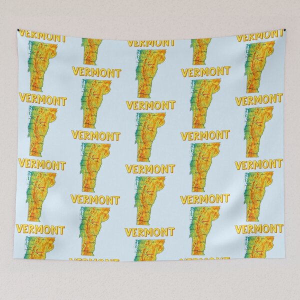 Item preview, Vermont Mountains & Valleys - Vintage Relief Map designed and sold by mashmosh.