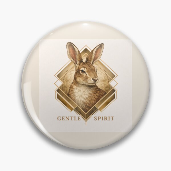 Item preview, Hare – Gentle Spirit | Geometric Wildlife Emblem designed and sold by GeoWild Designs.