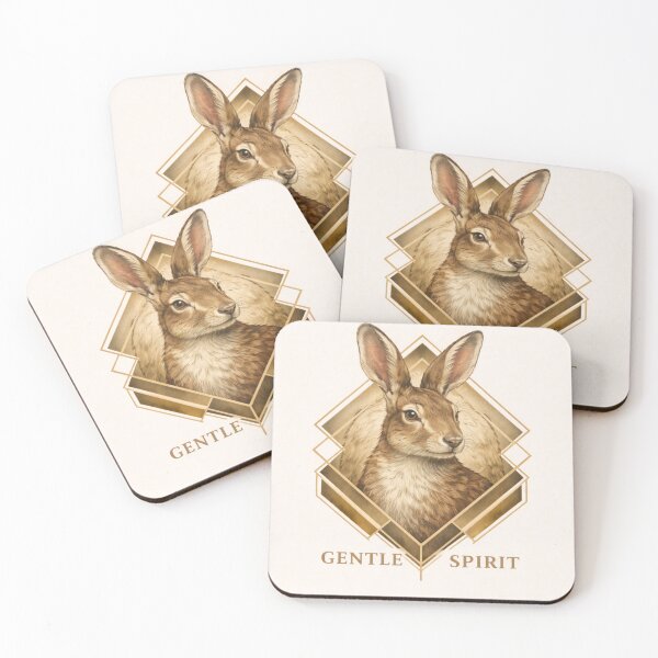 Item preview, Hare – Gentle Spirit | Geometric Wildlife Emblem designed and sold by GeoWild Designs.