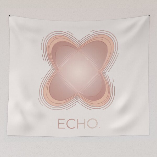 Item preview, ECHO – Rose Gold Minimalist Geometric Art designed and sold by MonaRose_Art.