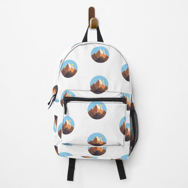 Item preview, Golden Hour Mountain Range Badge designed and sold by Basma Designs | Funny Shirts, Stickers & Mugs.