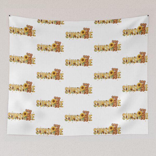 Item preview, You Deserve Sunshine - Cute Bear & Sunflower Positive Quote designed and sold by Tw1nsAIArt.