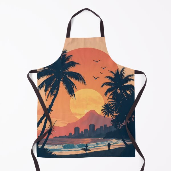 Item preview, Waikiki Beach Sunset Art – Oahu Hawaii designed and sold by wildexperience.