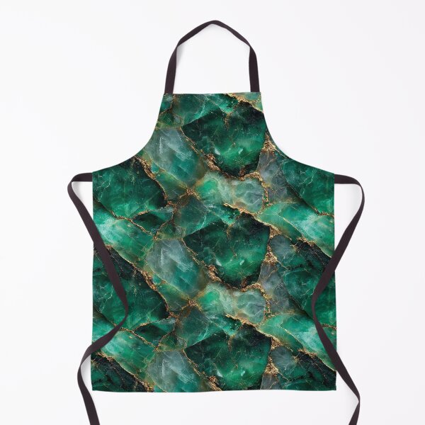 Item preview, raw emerald natural green gemstone with gold glimmer designed and sold by EarthenEmbers.