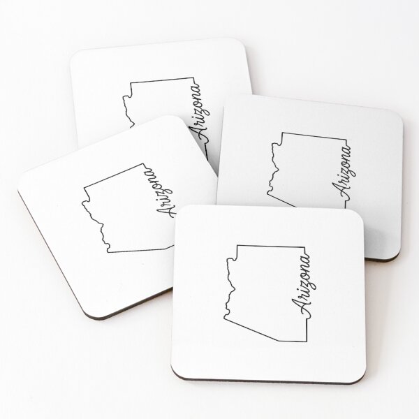 Item preview, Arizona State Outline – Minimal Script Typography Line Art designed and sold by Paper Drip.