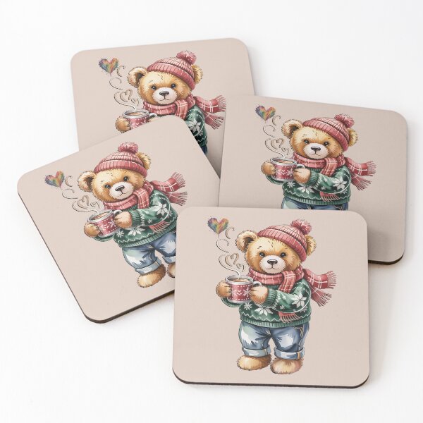 Item preview, Cozy Winter Bear with Coffee | Cute Christmas Holiday Gift | Coffee Lover Hygge Vibes designed and sold by tamdevo1.
