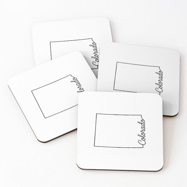 Item preview, Colorado State Outline – Minimal Script Typography Line Art designed and sold by Paper Drip.