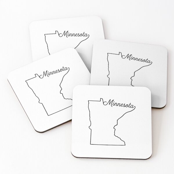 Item preview, Minnesota State Outline – Minimal Script Typography Line Art designed and sold by Paper Drip.