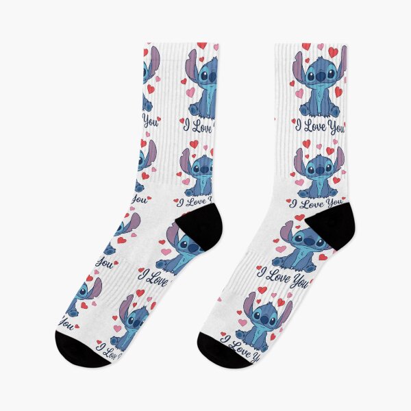 Item preview, I love you, cute stitch with love hearts designed and sold by nicnacc.