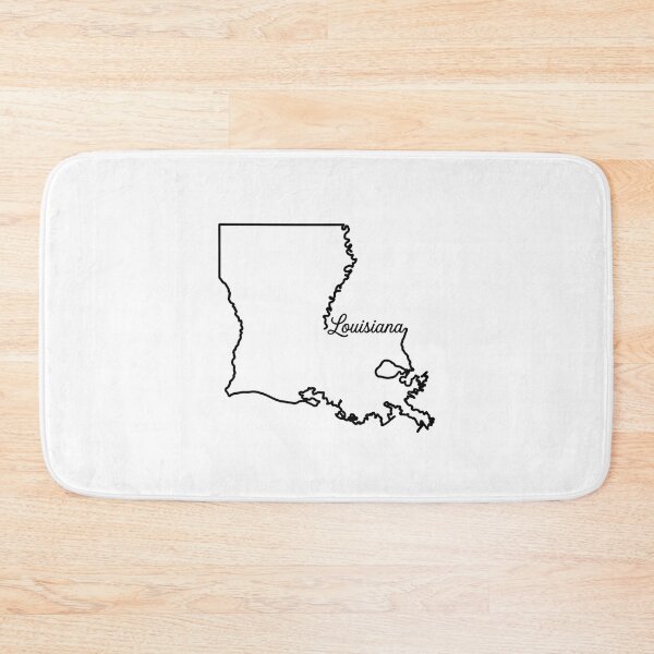 Item preview, Louisiana State Outline – Minimal Script Typography Line Art designed and sold by Paper Drip.