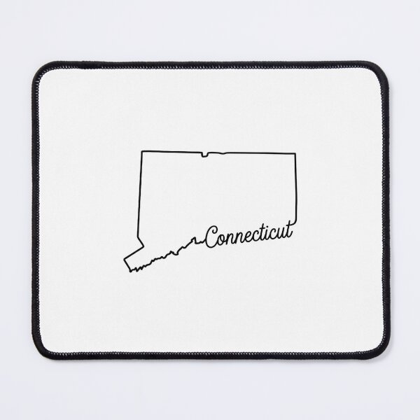 Item preview, Connecticut State Outline – Minimal Script Typography Line Art designed and sold by Paper Drip.