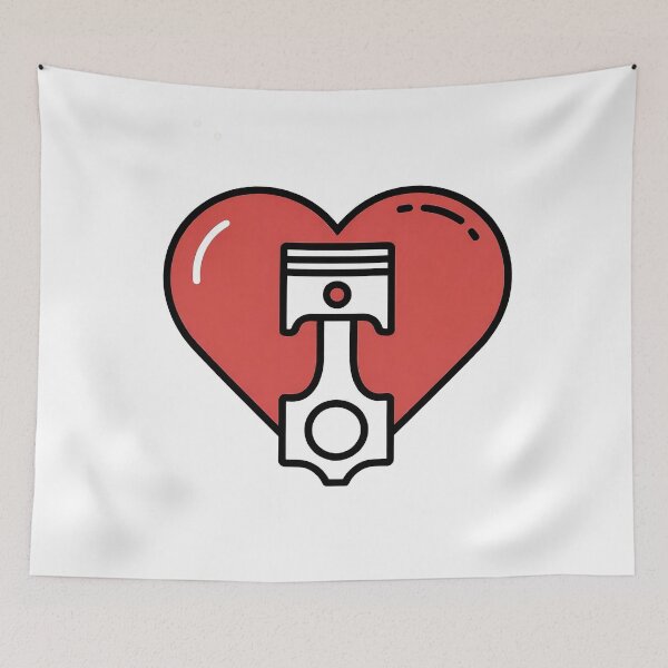 Item preview, Piston Heart – Valentine Essential designed and sold by MotorVibe11.