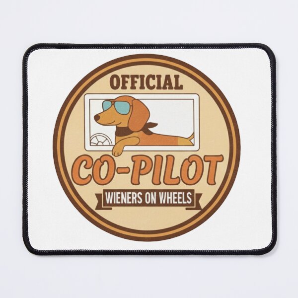 Item preview, Official Co-pilot Dachshund - Funny Camper Van Dog designed and sold by VanSpirit.