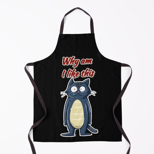Item preview, Why Am I Like This Cat Meme – Funny Awkward Cartoon Cat designed and sold by MiraLumeStudio.