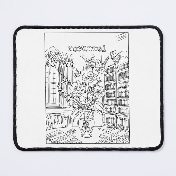 Item preview, Nocturnal Library Scene designed and sold by Dark Academia Archives.