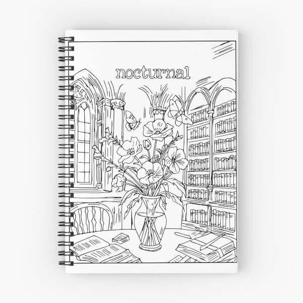 Item preview, Nocturnal Library Scene designed and sold by Dark Academia Archives.