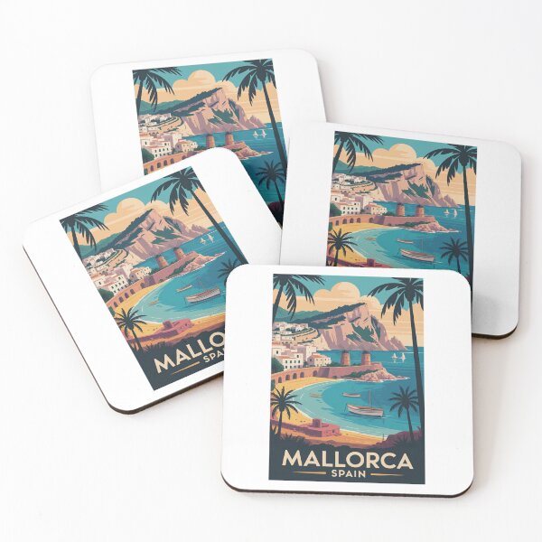 Item preview, A Vintage Travel Illustration of Mallorca Spain designed and sold by TulipaGraphics.