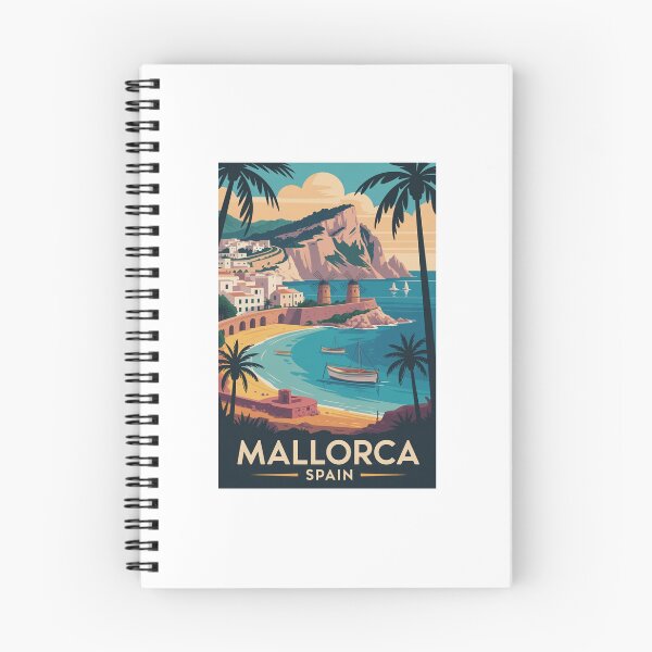 Item preview, A Vintage Travel Illustration of Mallorca Spain designed and sold by TulipaGraphics.