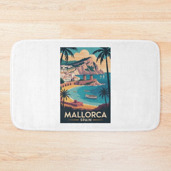 Item preview, A Vintage Travel Illustration of Mallorca Spain designed and sold by TulipaGraphics.