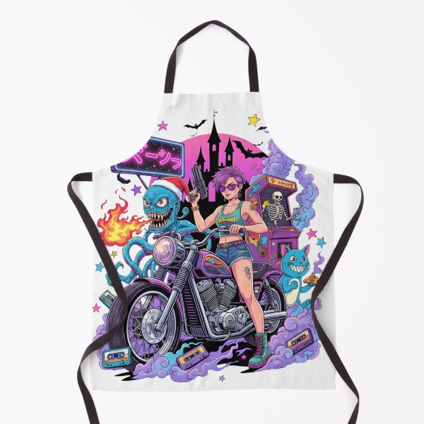 Item preview, Retro Arcade Biker Nightmare designed and sold by Ryanix.