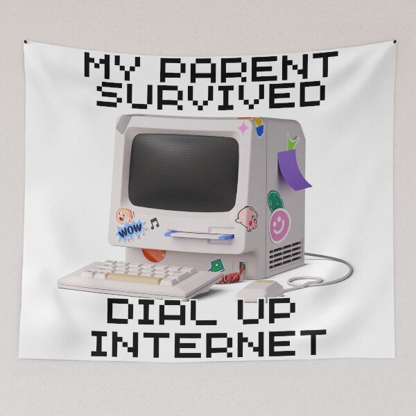 Item preview, My Parents Survived Dial Up Internet designed and sold by 9morethan9®.