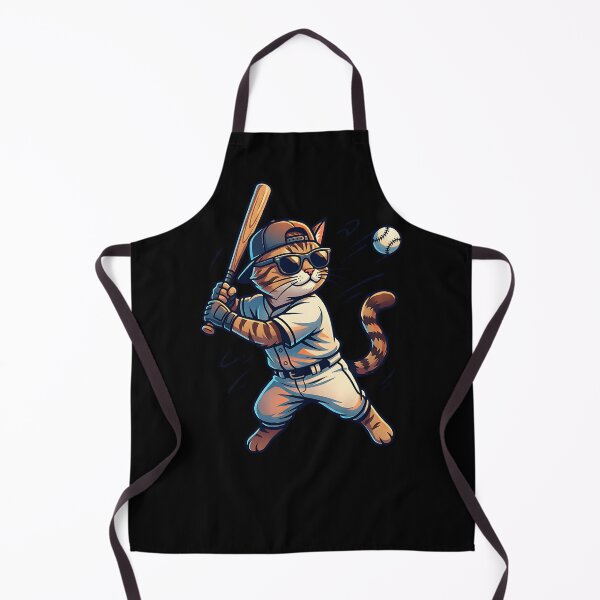 Item preview, Cool cat plays baseball. designed and sold by ReneMM.