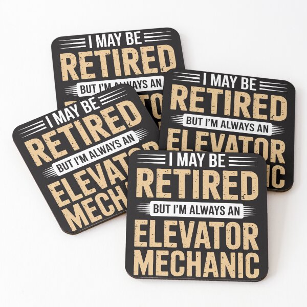 Item preview, Retired Elevator Mechanic Retirement Gift designed and sold by rutimenta.