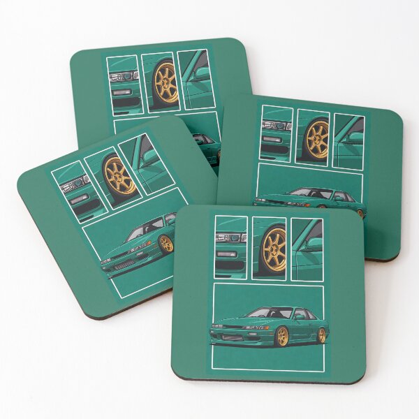 Item preview, JDM Drift Legend – Green S-Chassis Comic Art designed and sold by v1per4ever.