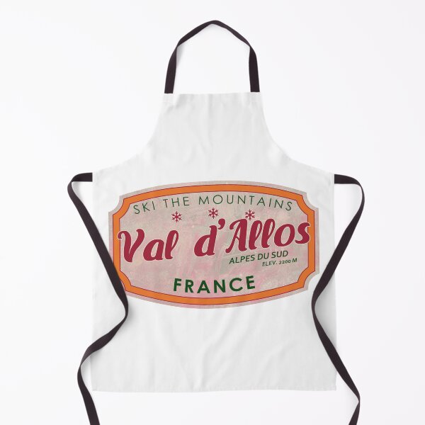Item preview, Val d’Allos, Alpes du Sud, France, textured skiing badge designed and sold by Wanderful-roads.