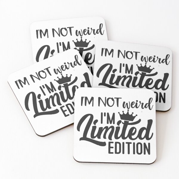 Item preview, I’m Not Weird I’m Limited Edition | Quirky Crown Typography designed and sold by Pukisdaizi.