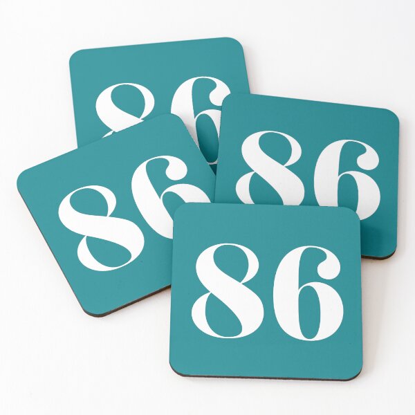 Item preview, Number 86, White Eighty Six designed and sold by Jeallan Designs.